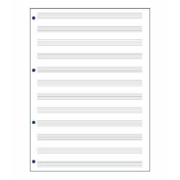 QUADERNO MUSICA 96 PAGINE 12 RIGHI  FORATE A4 MB379