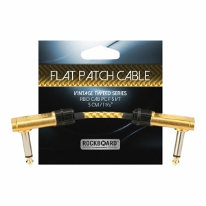 ROCKBOARD FLAT PATCH CABLE VINTAGE TWEED 5 CM.