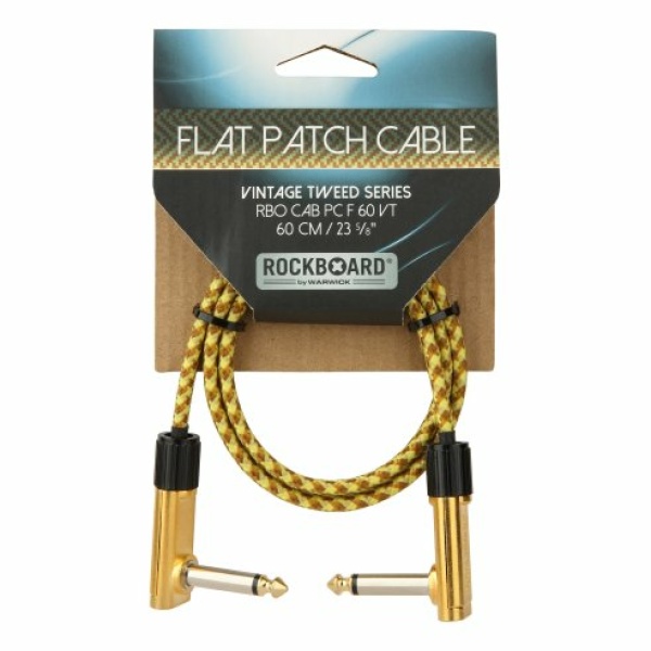 ROCKBOARD FLAT PATCH CABLE VINTAGE TWEED 60 CM.