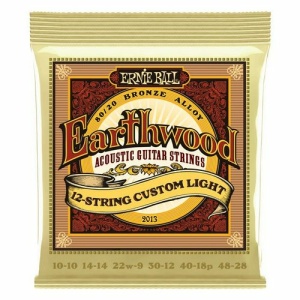 ERNIE BALL 2013 Earthwood 12-String Custom Light Bronze 80/20 - 10-48