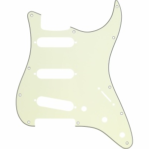 Fender 11-Hole Modern-Style Stratocaster Mint Green S/S/S Pickguards Backplates Battipenna 0992144000