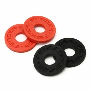 Fender Strap Blocks Strap Locks and Buttons Black (2) and Red (2) 0990819000