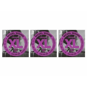 D'ADDARIO EXL120+-3D SET 3 MUTE NICKEL WOUND 9.5-44