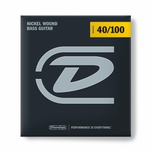 DUNLOP DBN40100 NICKEL BASS STRINGS 40-100 -4CORDE