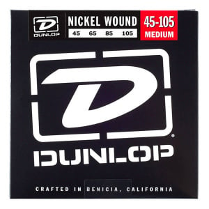 DUNLOP DBN45105 NICKEL BASS STRINGS 45-105 - 4CORDE