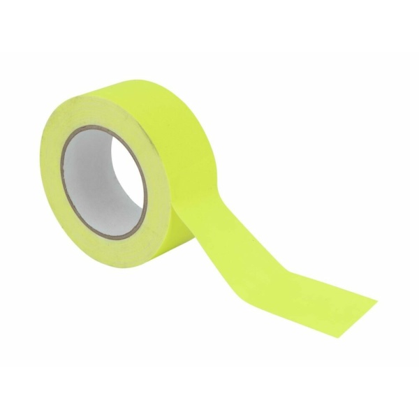 EUROLITE Gaffa Tape 50mm x 25m neon-yellow uv active