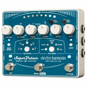 ELECTRO HARMONIX SUPER PULSAR STEREO TAP TEMPO TREMOLO
