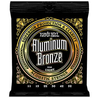 ERNIE BALL MUTA CORDE CHITARRA ACUSTICA ALLUMINIO/BRONZO LIGHT 2568