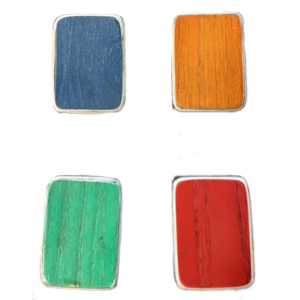 Oyster shaker a forma di mini Cajon colorati