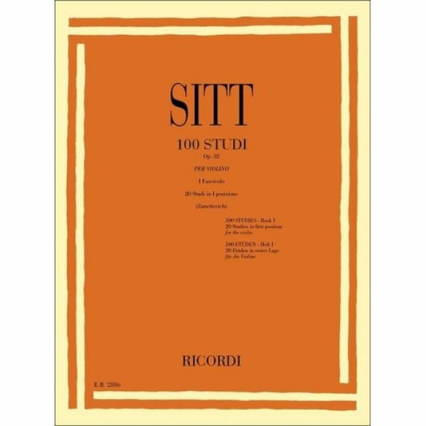 SITT 100 STUDI OP. 32 PER VIOLINO VOLUME 1