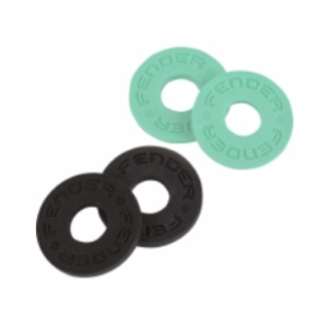 Fender Strap Blocks Strap Locks and Buttons Black (2) and Surf Green (2) 0990819020