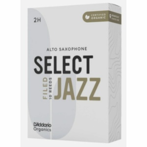 D'Addario Organic Select Jazz Ance Filed per Sax Alto 2H