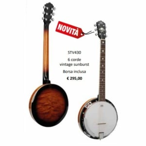 Banjo SX 6 Corde STV430 vintage sunburst