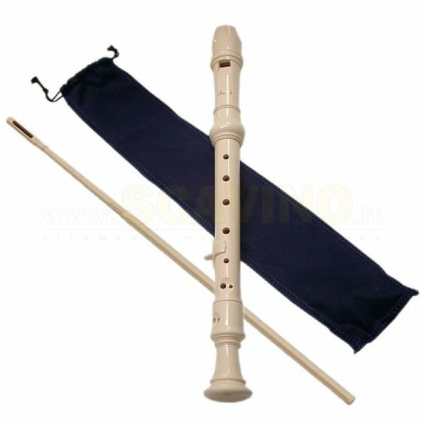 Aulos 302A Flauto Soprano Tedesco Avorio