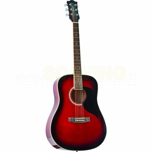 Eko Ranger 6 Red Sunburst - Chitarra acustica colore Rosso sfumato