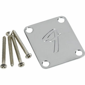 Fender 4-Bolt '70s Vintage-Style F Logo Neck Plate Plates and Metal Covers 0991448100