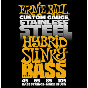 ERNIE BALL 2843 HYBRID SLYNKY STAINLESS STEEL 45-105