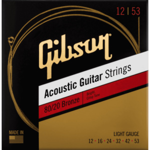 GIBSON SAG-BRW12 12/53 80/20 BRONZE ACOUSTIC GUITAR STRINGS