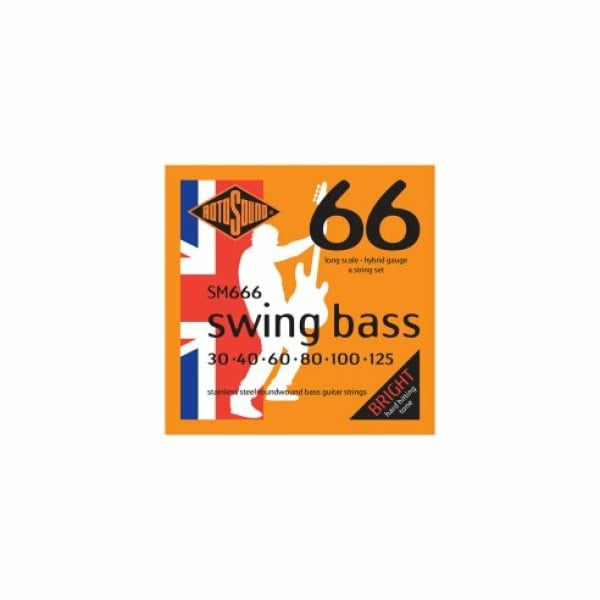 ROTOSOUND SM666 SWING BASS 66 MUTA  6 STAINLESS STEEL 30-125