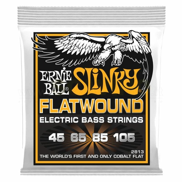 Ernie Ball 2814 - Corde Basso Flatwound Cobalts 45-100 Liscie