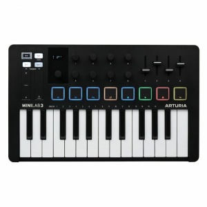 Arturia MiniLab 3 Black Controller MIDI USB 25 Tasti Mini Nero