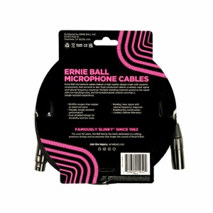 Ernie Ball 6391 Cavo Microfonico Braided nero 4