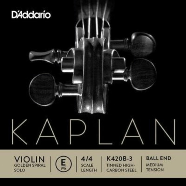 D'ADDARIO KAPLAN GOLDEN SPIRAL SOLO K420B MI MEDIUM VO BALL SOLO
