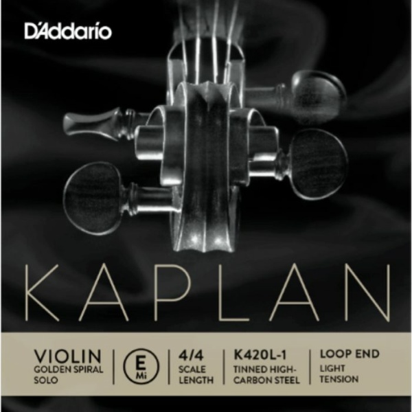 D'ADDARIO KAPLAN GOLDEN SPIRAL SOLO K420L3 MI MEDIUM VO LOOP