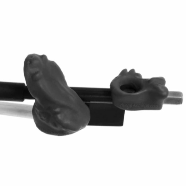 BOW HOLDER BUDDIES IMPUGNATURA IN GOMMA PER ARCO VIOLINO NERO 24973