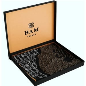 BAM-FRANCE FOULARD PICCOLO PER STRUMENTO IN SETA NATURALE ORANGE CARRES