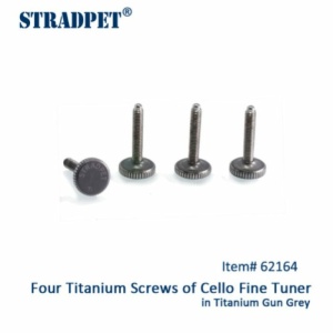 STRADPET TITANIO SET 4 VITI DA 15mm SATINATE GUN GRAY