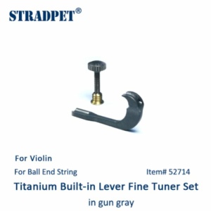 STRADPET TITANIO TIRACANTINO VIOLINO LEVER AVVITATO SATINATO GUN GRAY