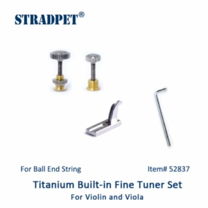STRADPET TITANIO TIRACANTINO VIOLINO/VIOLA LEVER AVVITATO LUCIDO