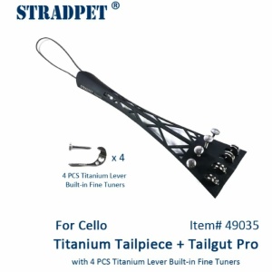 STRADPET TITANIO CORDIERA CELLO HILL CON 4 TIRACANTINI 49035+63109