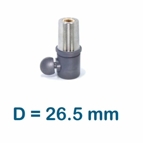 STRADPET TITANIO INNESTO PER PUNTALE SATINATO GUN GRAY DA 26.5 mm