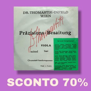 THOMASTIK 73 SOL MEDIUM VA ACCIAIO CROMATO PRAZISION VERSIONE CON BUSTA LOGO PRECEDENTE