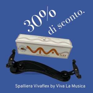 VIVA SPALLIERA VIOLINO 4/4 VIVAFLEX FLT5 NERO TRASPARENTE.