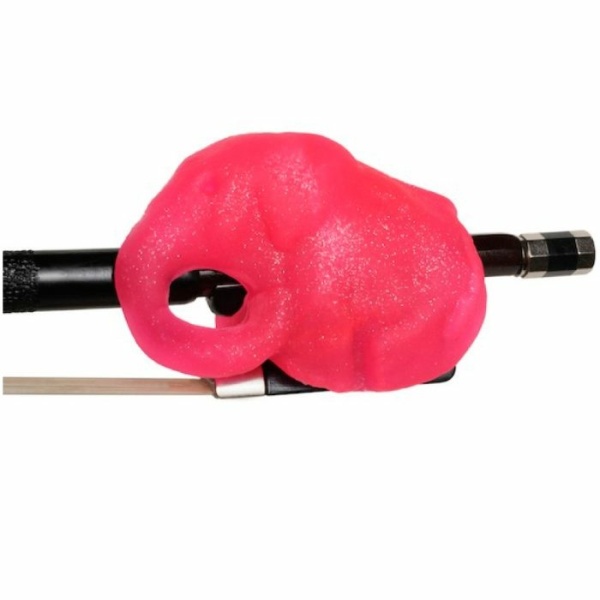 BOW HOLDER BUDDIES IMPUGNATURA IN GOMMA PER ARCO CELLO ROSA BRILLANTE 29860