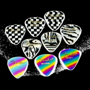 Fender 351 Shape Graphic Picks (12 per pack) Picks 1980351303