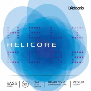 D'ADDARIO HELICORE CB MEDIUM HH610 MUTA 3/4 IBRID