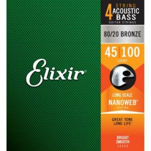 Elixir 14502 ACOUSTIC BASS 45-100 NANOWEB BRONZE 80/20