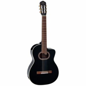 Takamine GC6CE-BLK chitarra classica elettrificata cutaway con buca ovale