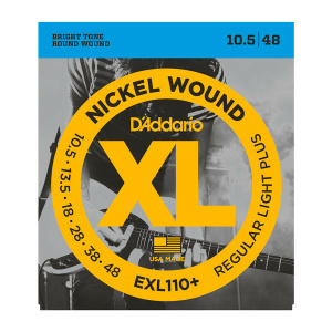 D'ADDARIO EXL110+ NICKEL WOUND REGULAR LIGHT PLUS 10.5/48