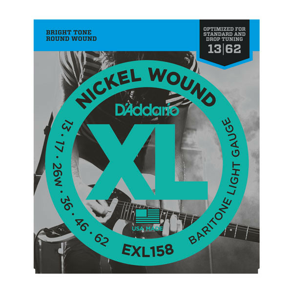 D'ADDARIO EXL158 NICKEL WOUND BARITONE LIGHT 13-62