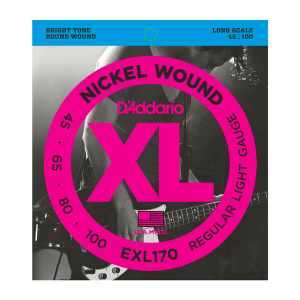 D'ADDARIO EXL170 45/100 NICKEL BASS STRINGS