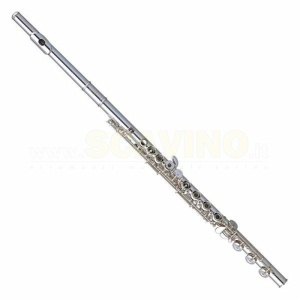 Pearl PF-505RBE Flauto Traverso Argentato Fori Aperti Discendente al Si
