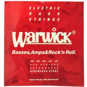 Warwick Muta corde per basso acustico 4 corde - Serie Red Label 45-105