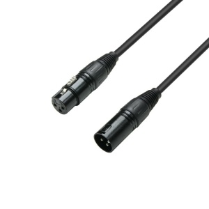 ADAM HALL 3 STARS CAVO DMX XLR3 MV - XLR3 FV - 10m - BLACK