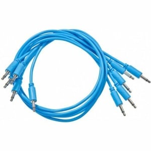 BLACK MARKET MODULAR PATCH CABLE 25 CM. 5-PACK BLUE