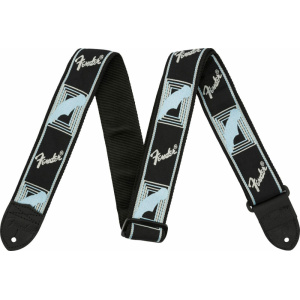 Fender 2" Monogrammed Straps Bianca/Grigia/Blu